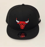 Chicago Bulls Black Basic OTC Logo SnapBack 9Fifty