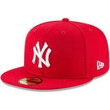 NEW YORK YANKEES SCARLET BASIC 59FIFTY FITTED
