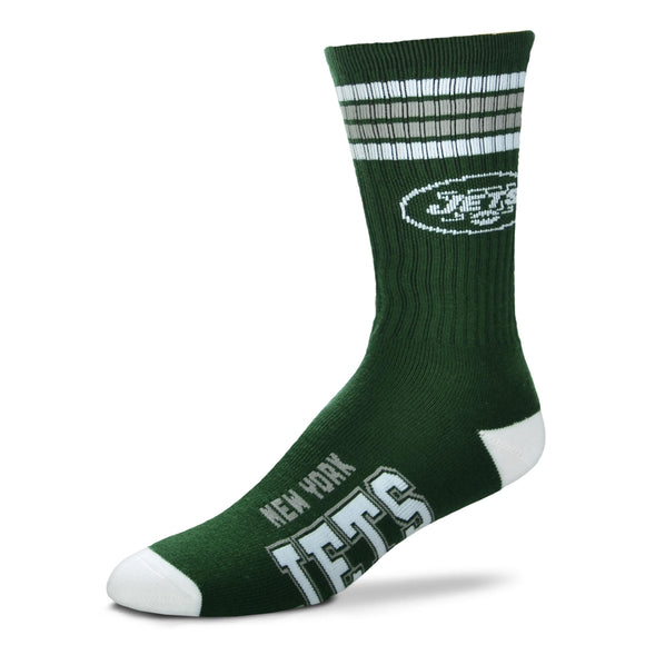 New York Jets FBF 4 Stripe Deuce Socks
