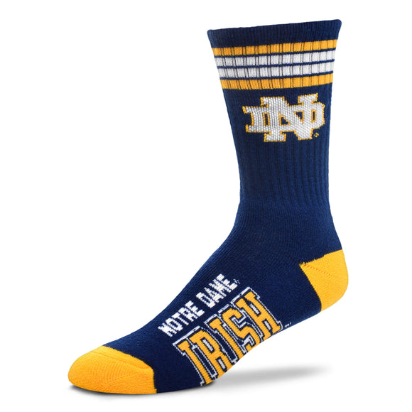 Notre Dame FBF 4 Stripe Deuce Socks