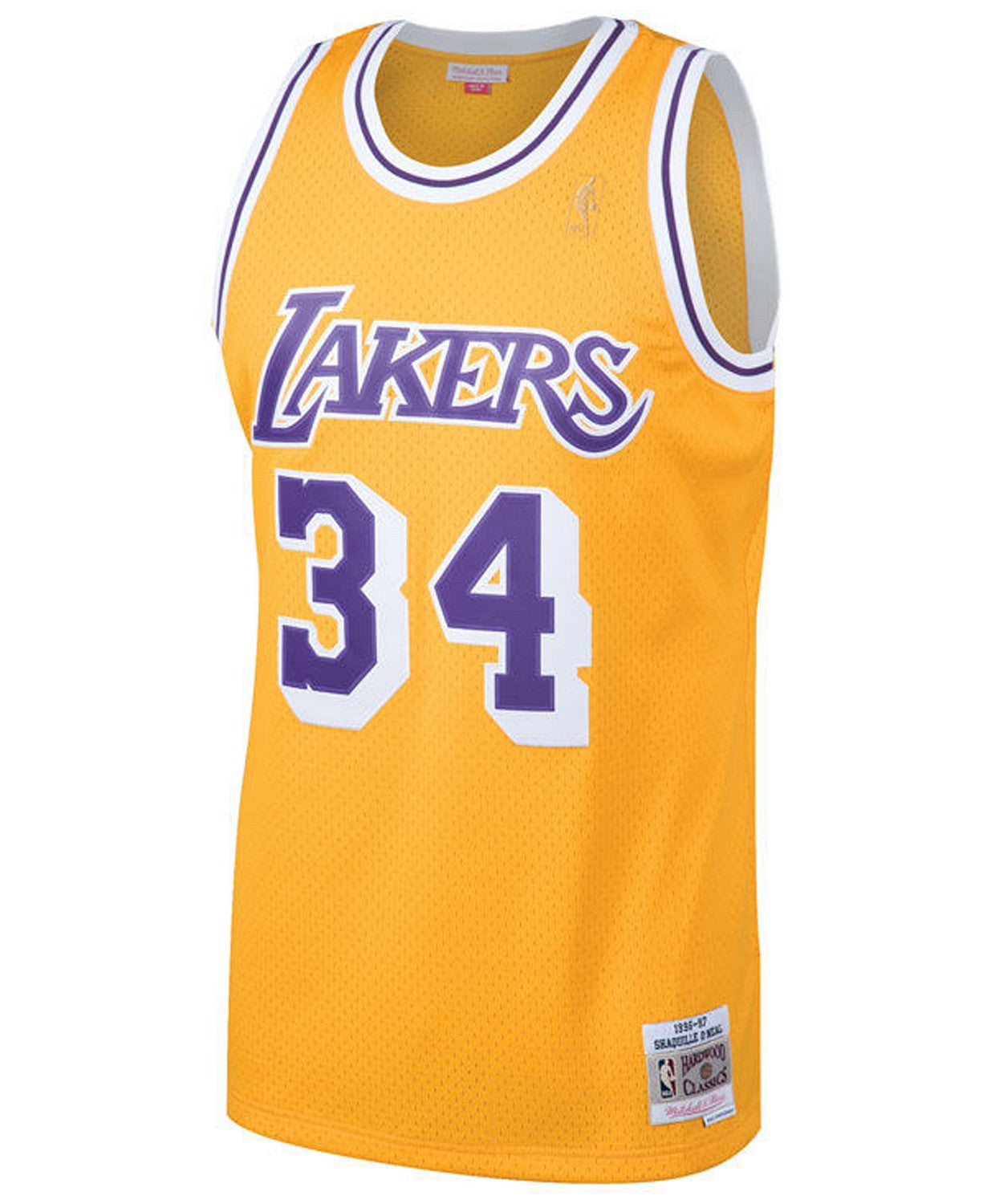 Men's Shaquille O'Neal Los Angeles Lakers Hardwood Classic