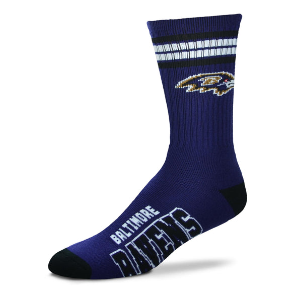 Baltimore Ravens FBF 4 Stripe Deuce Socks