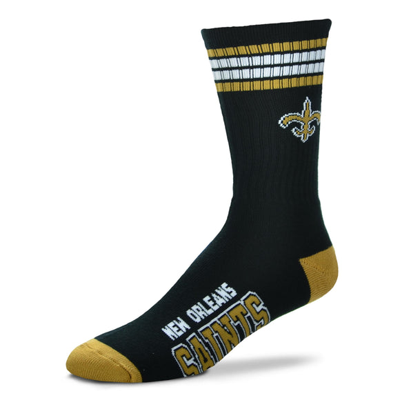 New Orleans Saints FBF 4 Stripe Deuce Socks
