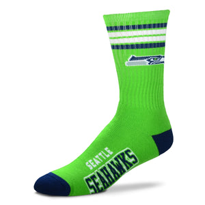 Seattle Seahawks FBF 4 Stripe Deuce Socks