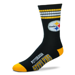 Pittsburgh Steelers FBF 4 Stripe Deuce Socks