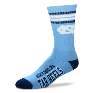 University of North Carolina Tarheels FBF 4 Stripe Deuce Socks