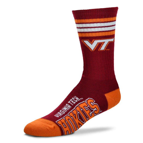 Virginia Tech Hokies FBF 4 Stripe Deuce Socks